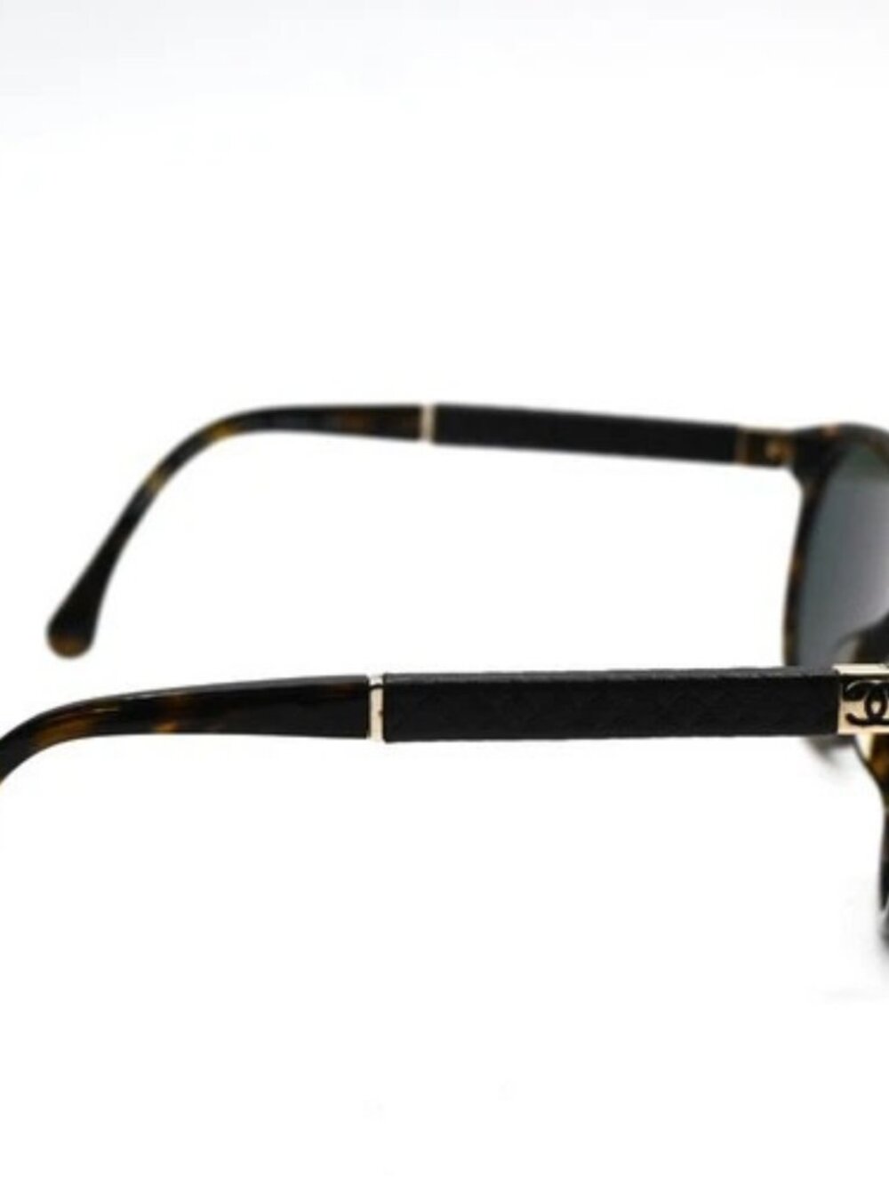 CHANEL CC Logos Sunglasses Eye Were Plastic Metal Brown 3229-Q-A 67KC557 - Picture 5 of 15